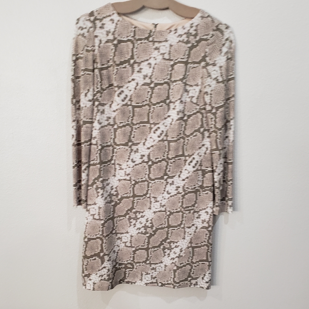 Vince Camuto Long Sleeve Python Snake Print Full … - image 1